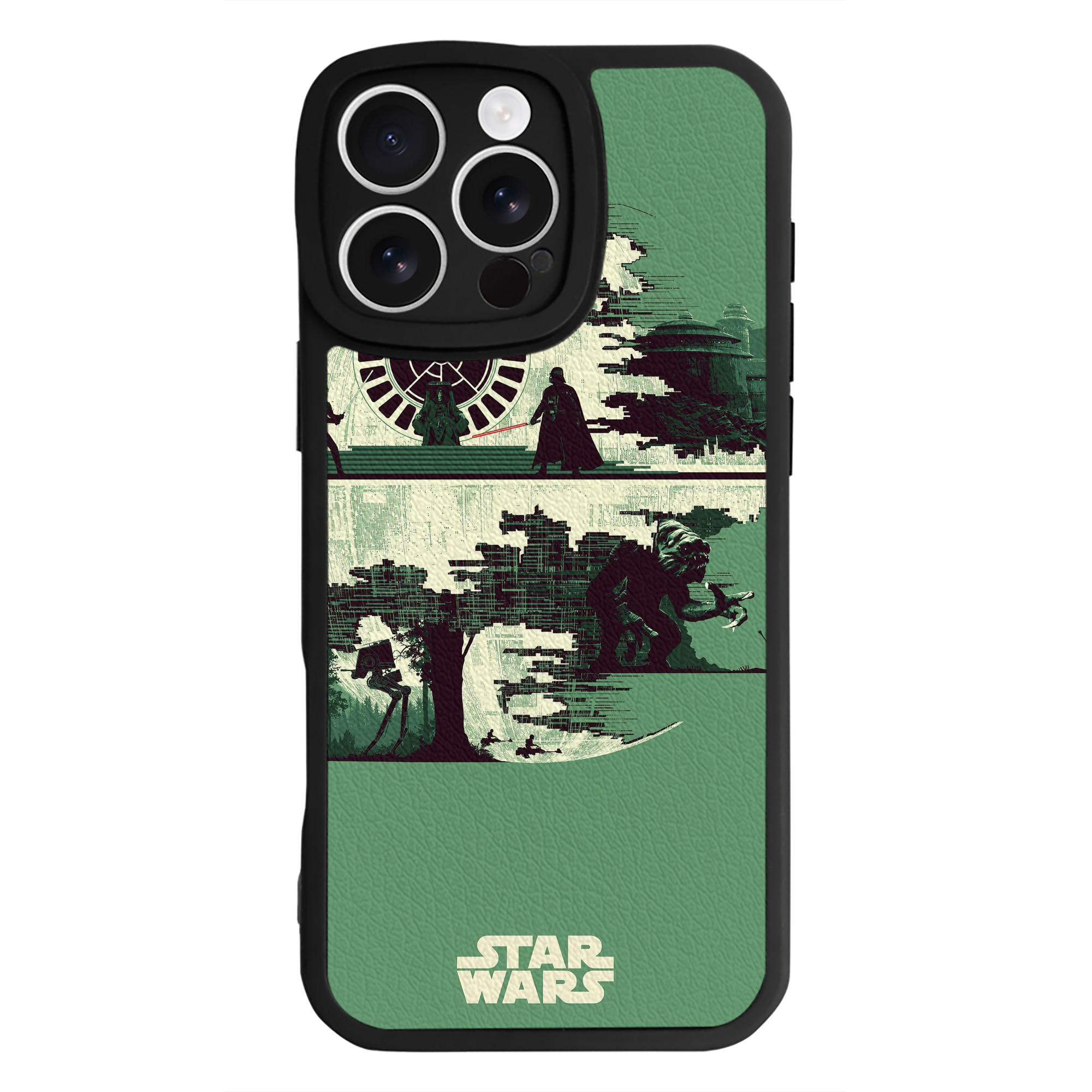 （画像用） スター・ウォーズ Star Wars 【iPhone 16シリーズ対応】シリコンスマホケース（レザー調） 材質：シリコン